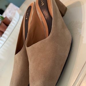 Worn once! Joie suede mules.